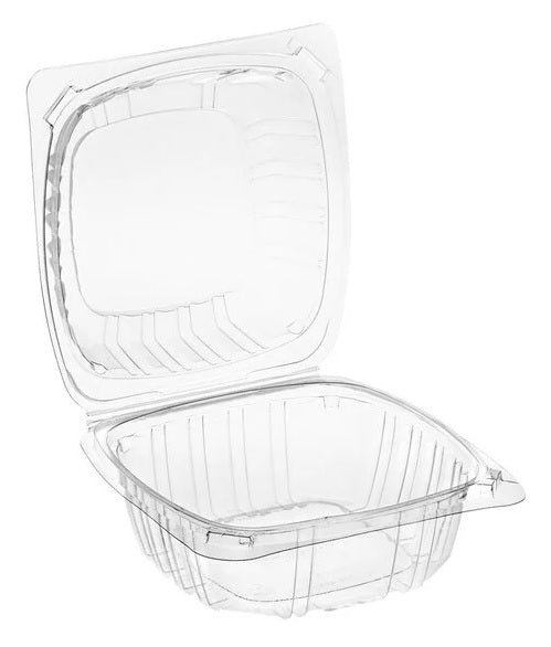 6" Clear Hinged Container 500cts