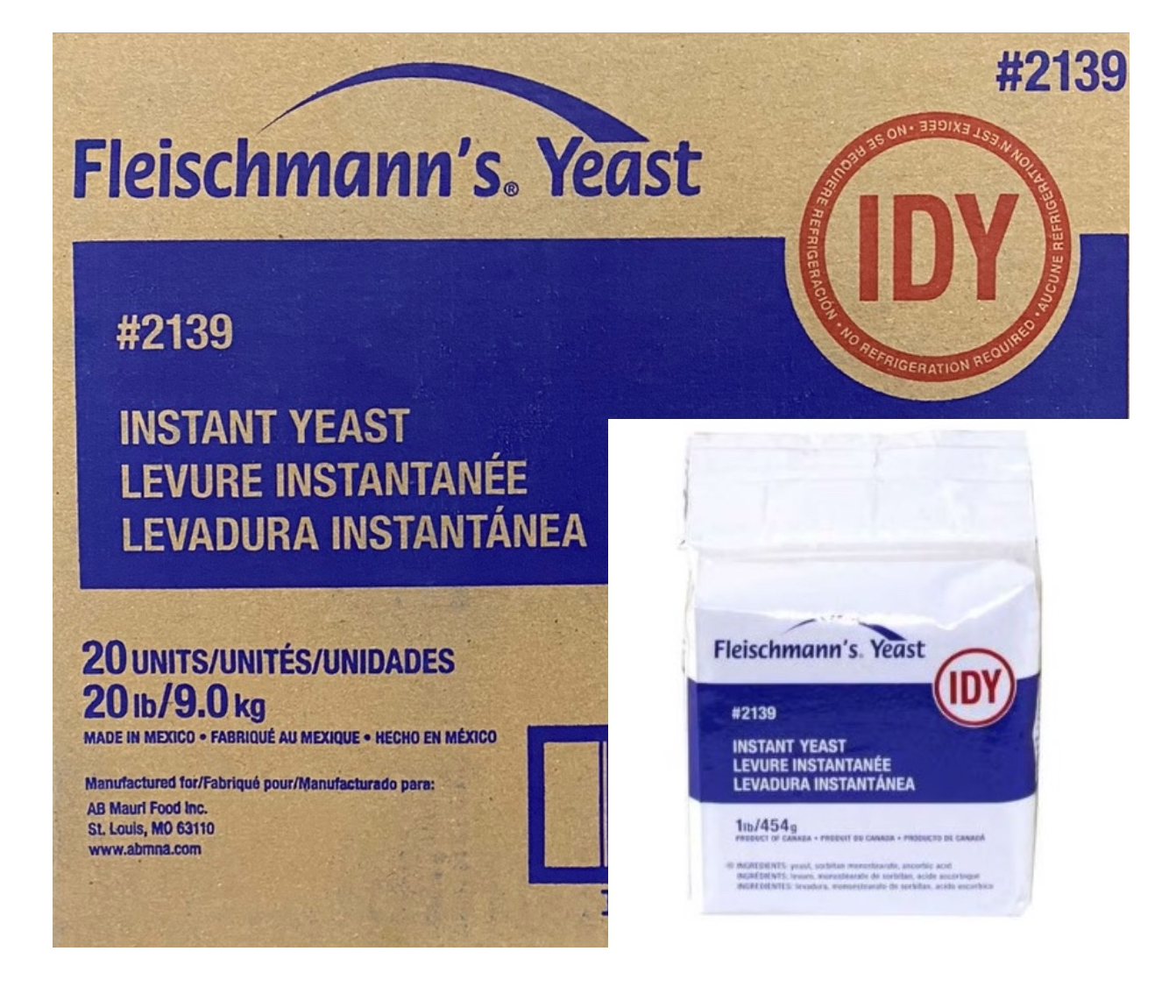 Fleischmann's Yeast 20 X 1 lbs