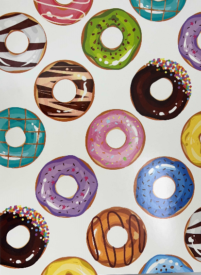 [6661] One Dozen Flat Assort Donut Box 12