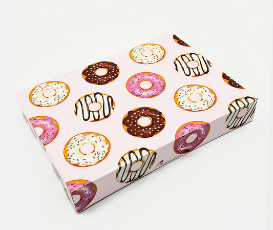 [6645] One Dozen Flat Mix Donut Box 125ct