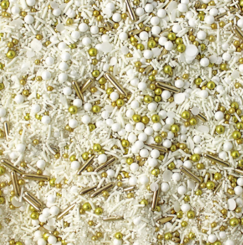 [64006] [ Sprinkle Pop ] Wedding White Sprinkle Mix 5LB