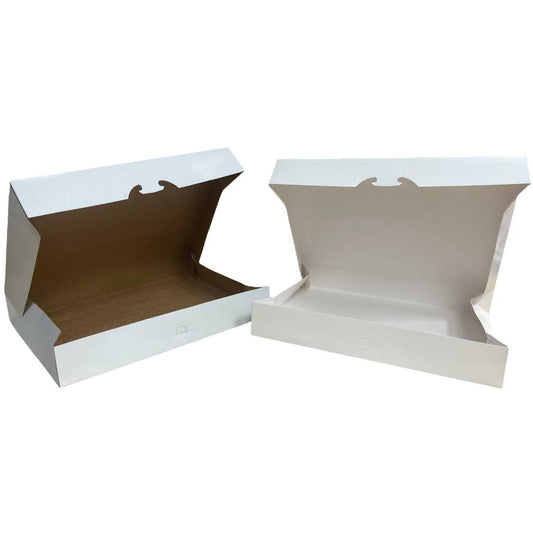 [5006N] 1 Dozen Flat Brown-White Box 125ct