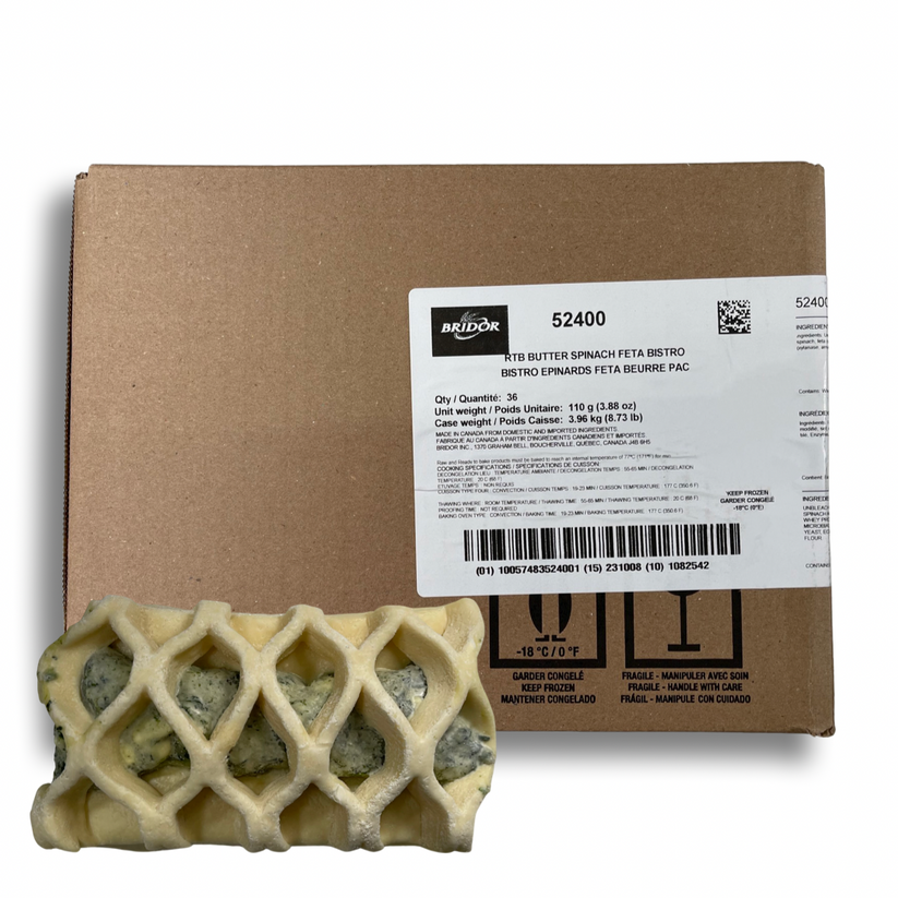 [Bridor] Butter Spinach Feta Bistro 36 pcs. sunrisesupplyllc
