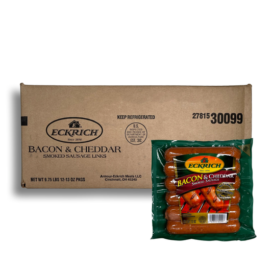 [Eckrich] 30099 Bacon & Cheddar Smoked Sausage 12 X 6 pcs.