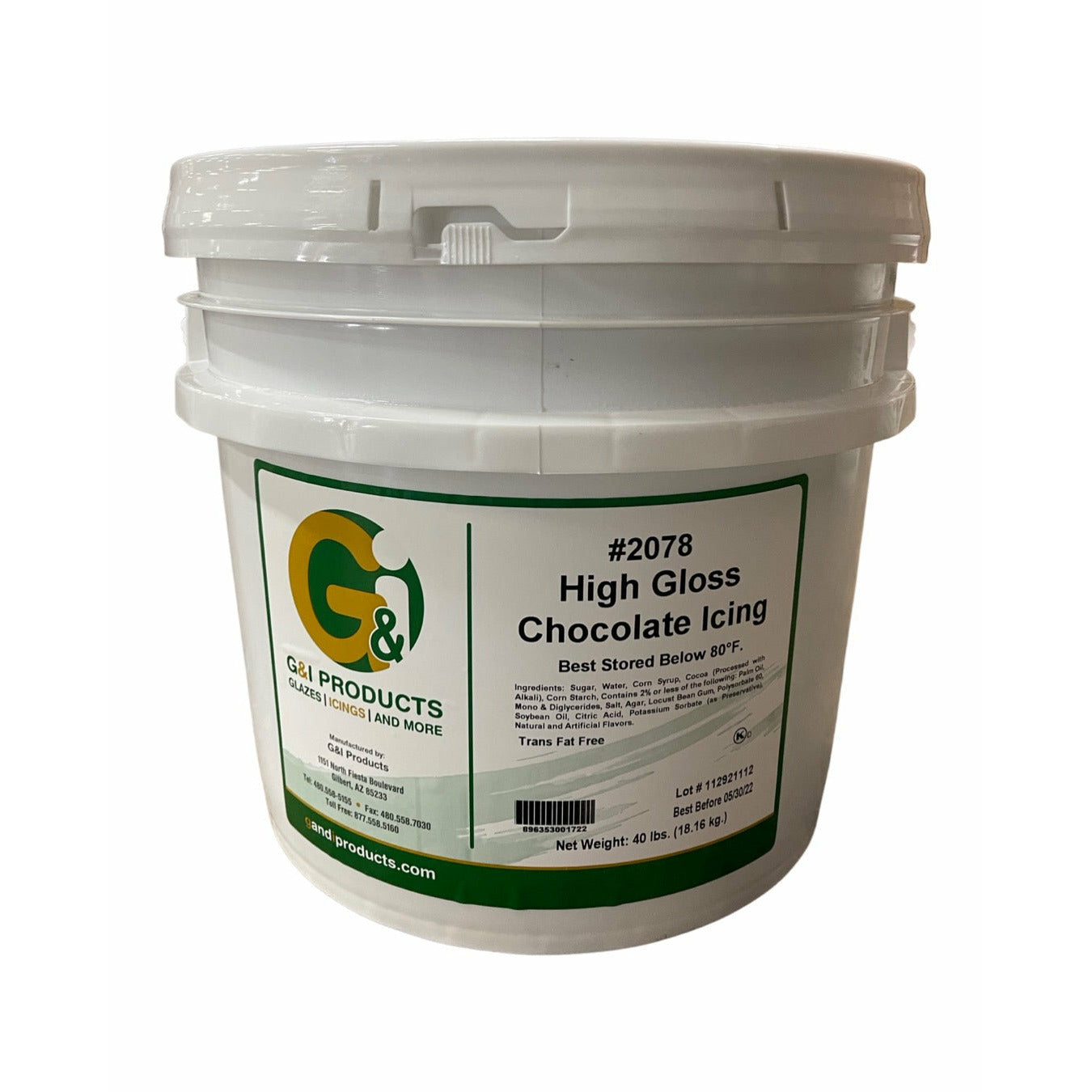 G&I High Gloss Chocolate Icing 40lbs – sunrisesupplyllc